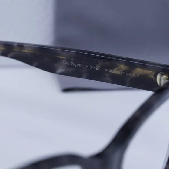Dior DIORSIGNATUREO S2F 6800 Square Eyeglasses 53mm - Grey Leopard - Picture 9 of 11